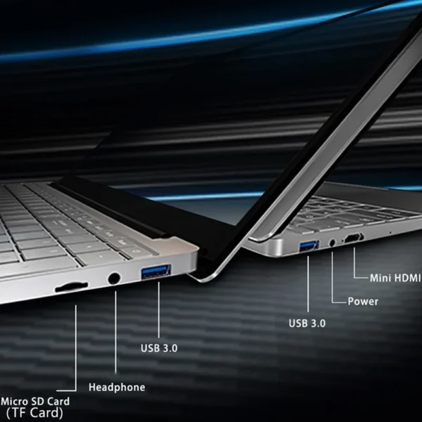 CARBAYTA 15.6" Ultra-Slim & Lightweight IPS Laptop: 16GB RAM, 11th Gen Intel Celeron, Windows 11 Pro for Peak Efficiency - Image 2