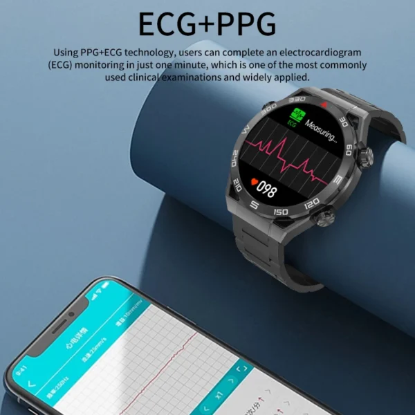 LIGE Smart Watch Men Bluetooth Call GPS Tracker AMOLED 454*454 HD Screen Waterproof sports mode For Xiaomi NFC SmartWatch 2024 - Image 3
