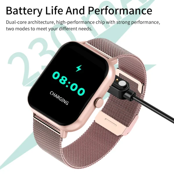 LIGE Smart Watch Woman Bluetooth Call Fashion Watches Fitness Tracker Waterproof Sport Smart Clock New Ladies Men Smartwatch+Gif - Image 6